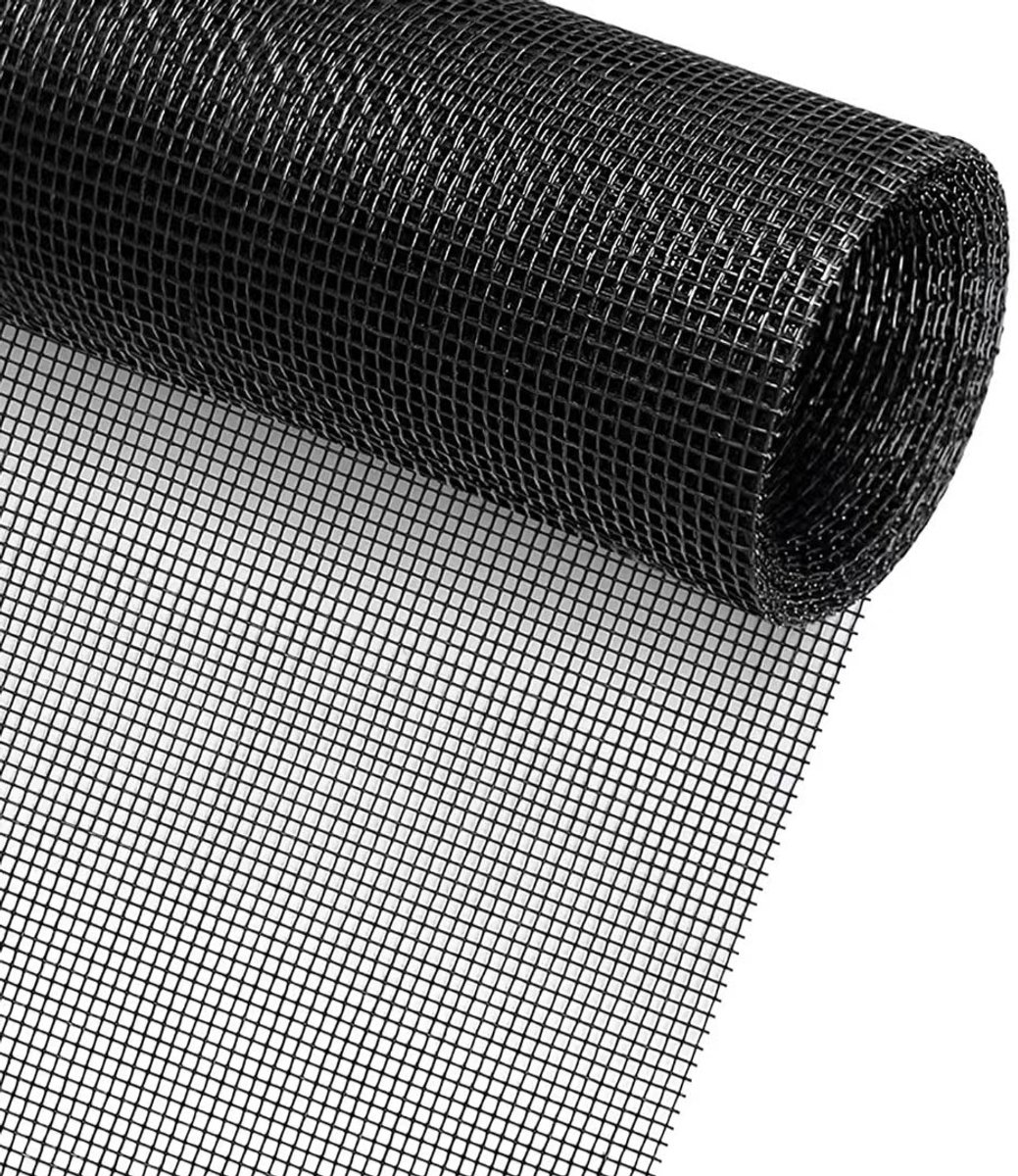 piece - Window screen 120 x 250 cm - Black - Mesh - Universal Window Screen - Custom-made screen mesh - Make your own screen - Anti-mosquito - Insect screen - Door screen - Image 1