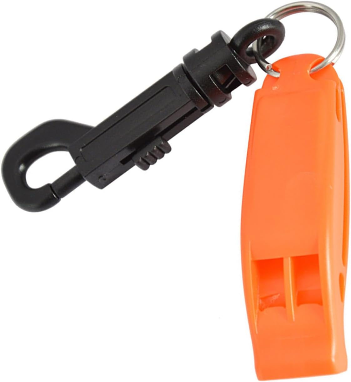 10-Piece Whistle - Emergency Whistle - Sturdy and durable whistles, suitable for referees, coaches, emergencies, lifeguards, basketball, football, diving, hiking, adventure sports, etc. - Orange - Image 1