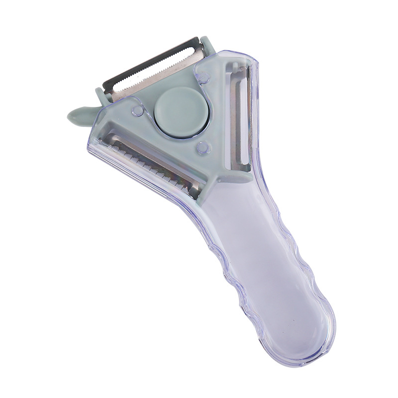 Peeler - 3-in-1 peeler - Ergonomic - Can be used for peeling, grating and slicing - Blue - Image 1