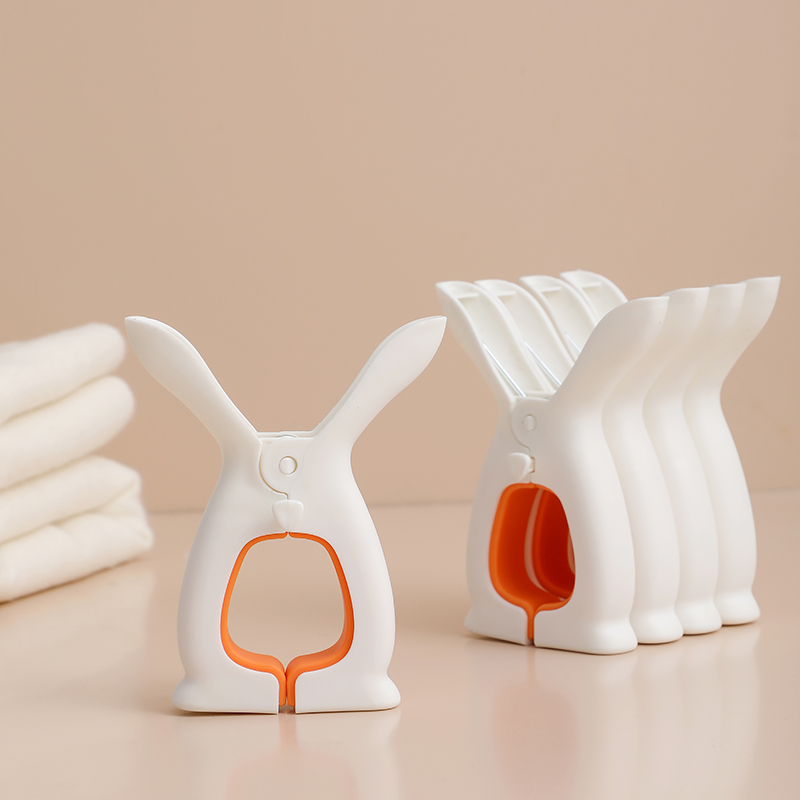 Clothes pegs - Drying pegs - Plastic clothes pegs - Non-slip clothes pegs for drying sheets and blankets, household use, sturdy and user-friendly clothes pegs - 2-pack - Image 1