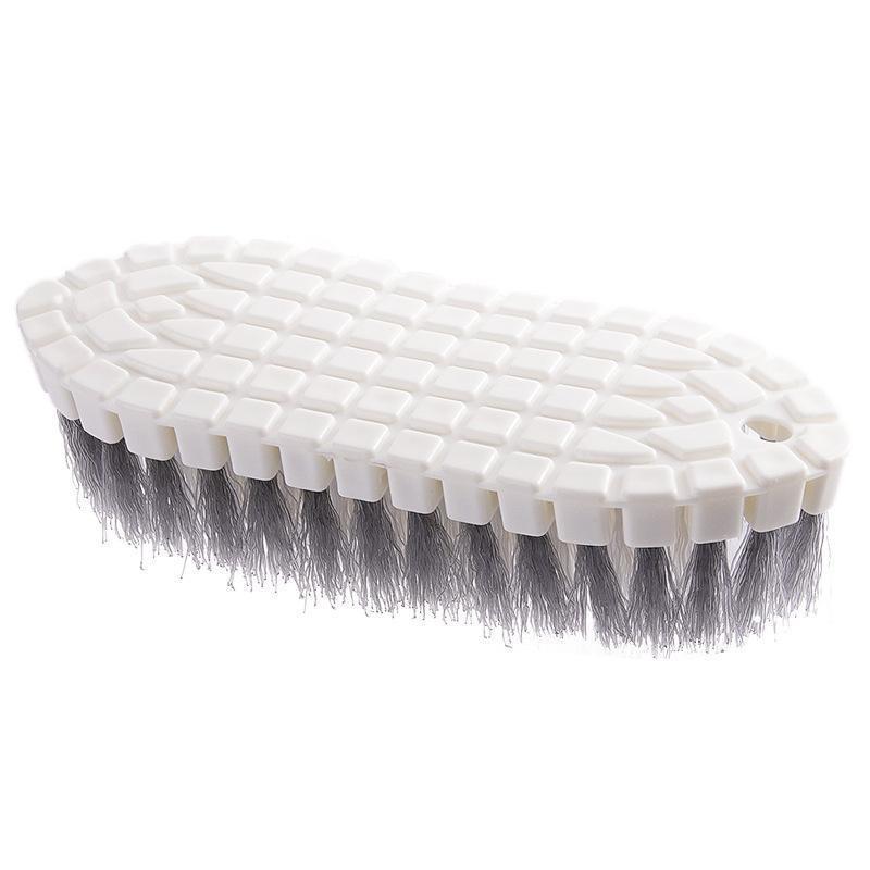 Brush - Multifunctional cleaning brush - Sturdy hand brush with stiff bristles - Multiple flexible brush heads - Suitable for cleaning bathtubs, kitchens, faucets and corners - Set of 2 - Image 1