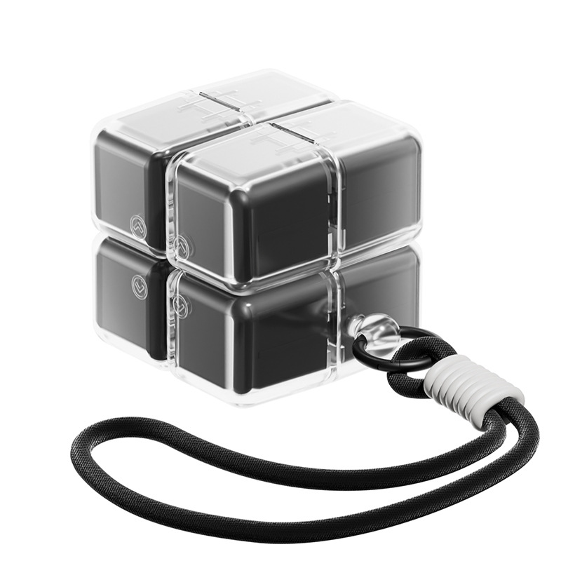 Medicine box - 7-day medicine box - Weekly pill box - Portable pill box for travel - Easy to open - 8 compartments - For storing vitamins and medicines - Black - Image 1