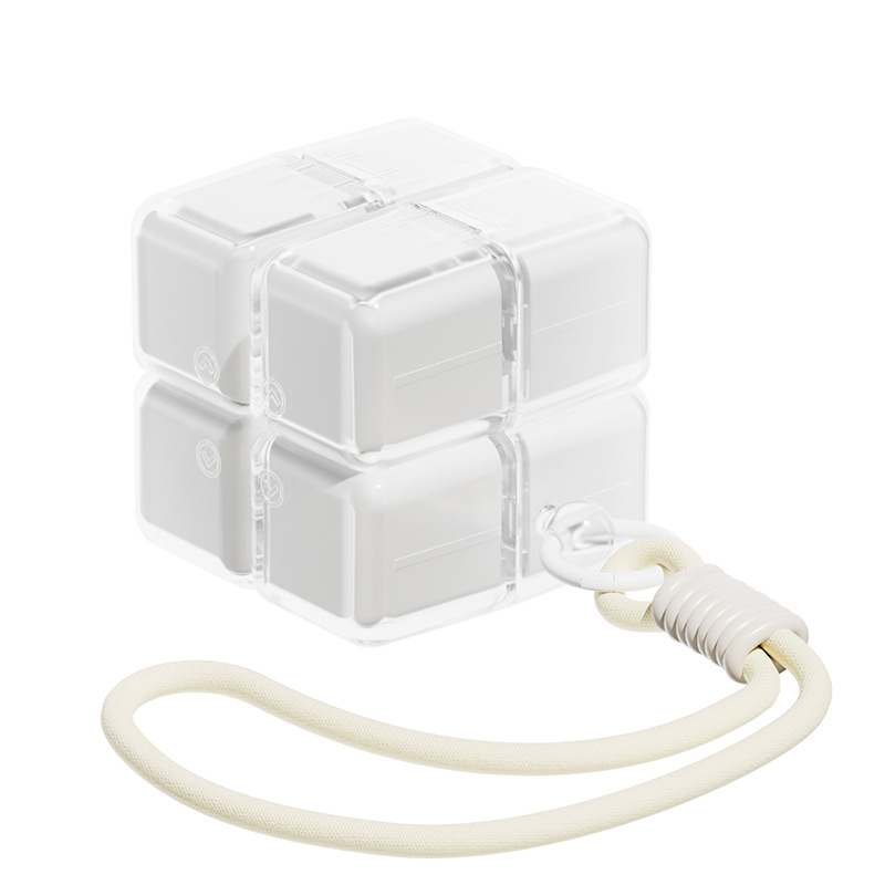 Medicine box - 7-day medicine box - Weekly pill box - Portable pill box for travel - Easy to open - 8 compartments - For storing vitamins and medicines - White - Image 1