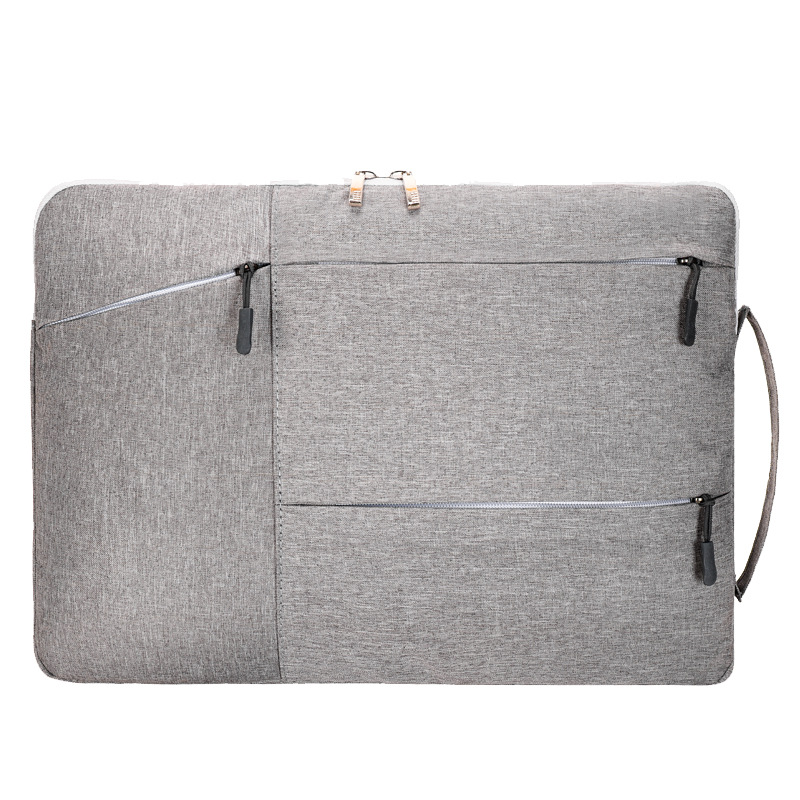 Laptop Case - Suitable for 13/14/15.6 inches - Zippered Laptop Case - Laptop Sleeve - Waterproof Oxford Cloth - Scratch and Wear Resistant, Easy to Carry - Gray - Image 1