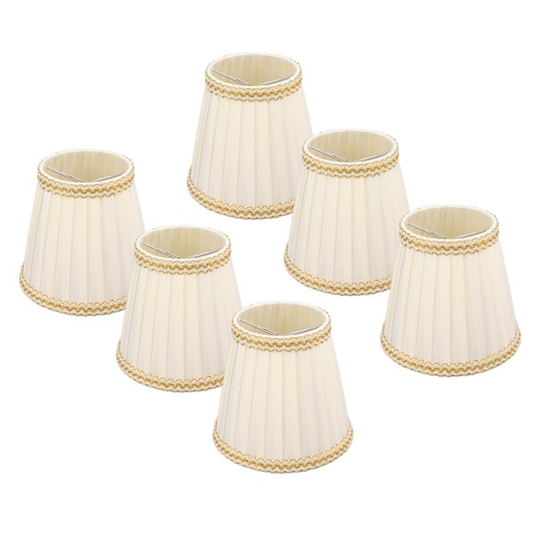 6pcs Fabric Drum Lamp Shades Clip-On Compatible with Chandeliers Light Bulbs Lighting Accessories - Image 3