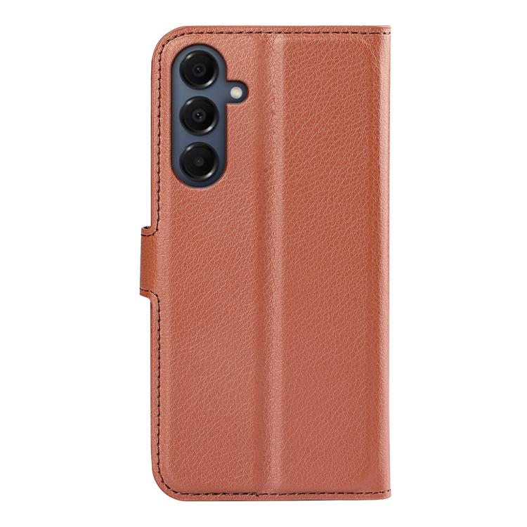 Compatible with Samsung Galaxy A17 5G Brown Horizontal Flip Stand Case Samsung Brown - Image 3