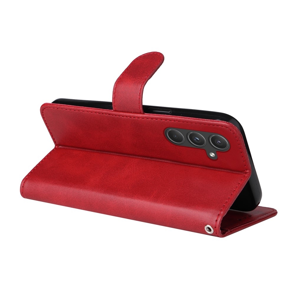 Compatible with Samsung A55 5G PU Leather Wallet Case Samsung, Red - Image 5