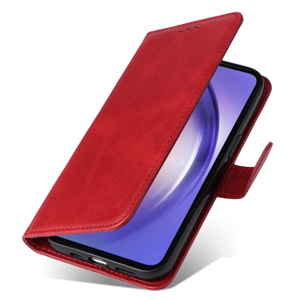 Compatible with Samsung A55 5G PU Leather Wallet Case Samsung, Red - Image 6