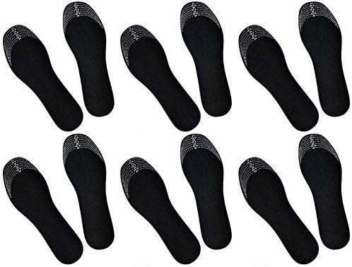 Activated Carbon Shoe Insoles for Odor Neutralization and Moisture Absorption, 6 Pairs - Image 1