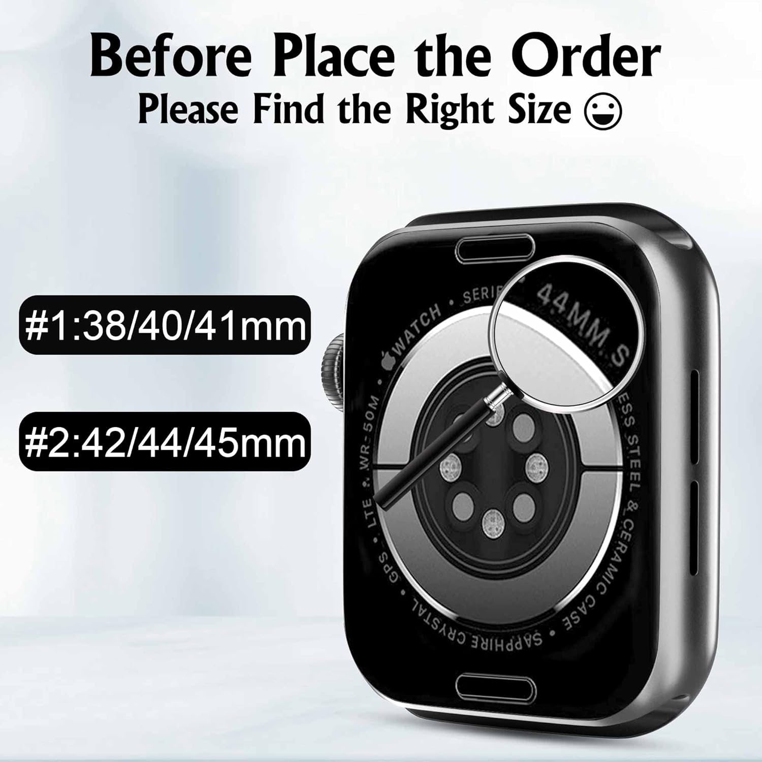 Compatible with Apple Watch Stretch Band Apple Watch 45mm 44mm 42mm Adjustable Sport Bracelet for Men and Women Black - Image 5