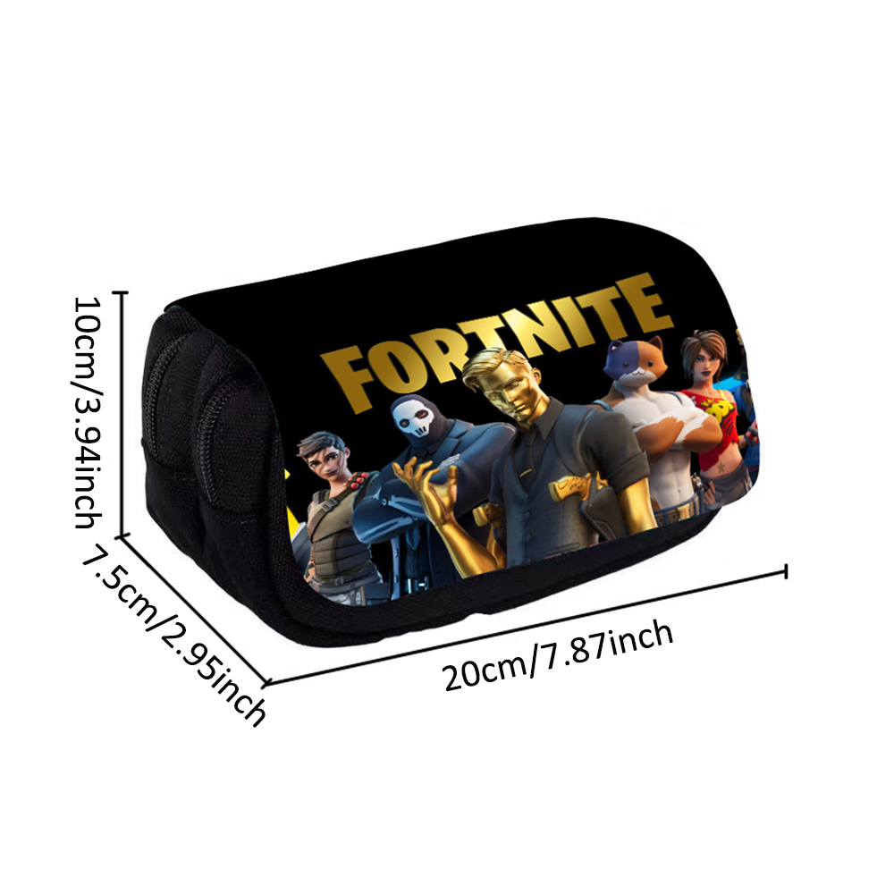Fortnite Cartoon Anime Pencil Case for Girls School Supplies Gift - Image 3