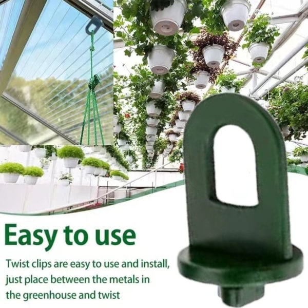 Greenhouse Hanging Clamps 50pcs Plant Crop Clips Hooks for Greenhouse Gardening - Image 8