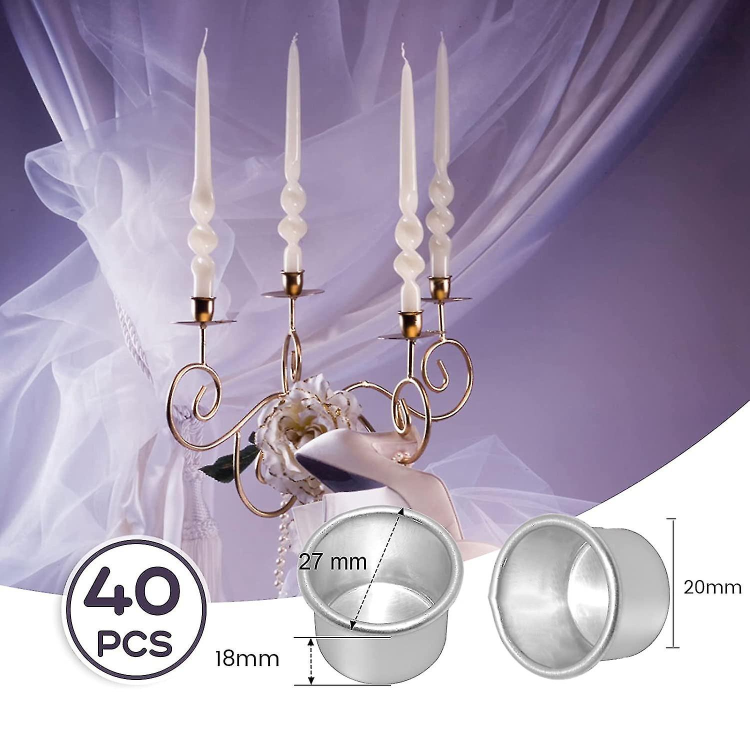 Conical Candle Holders and Tealight Cups, Candle Inserts for Table Decor - Image 2