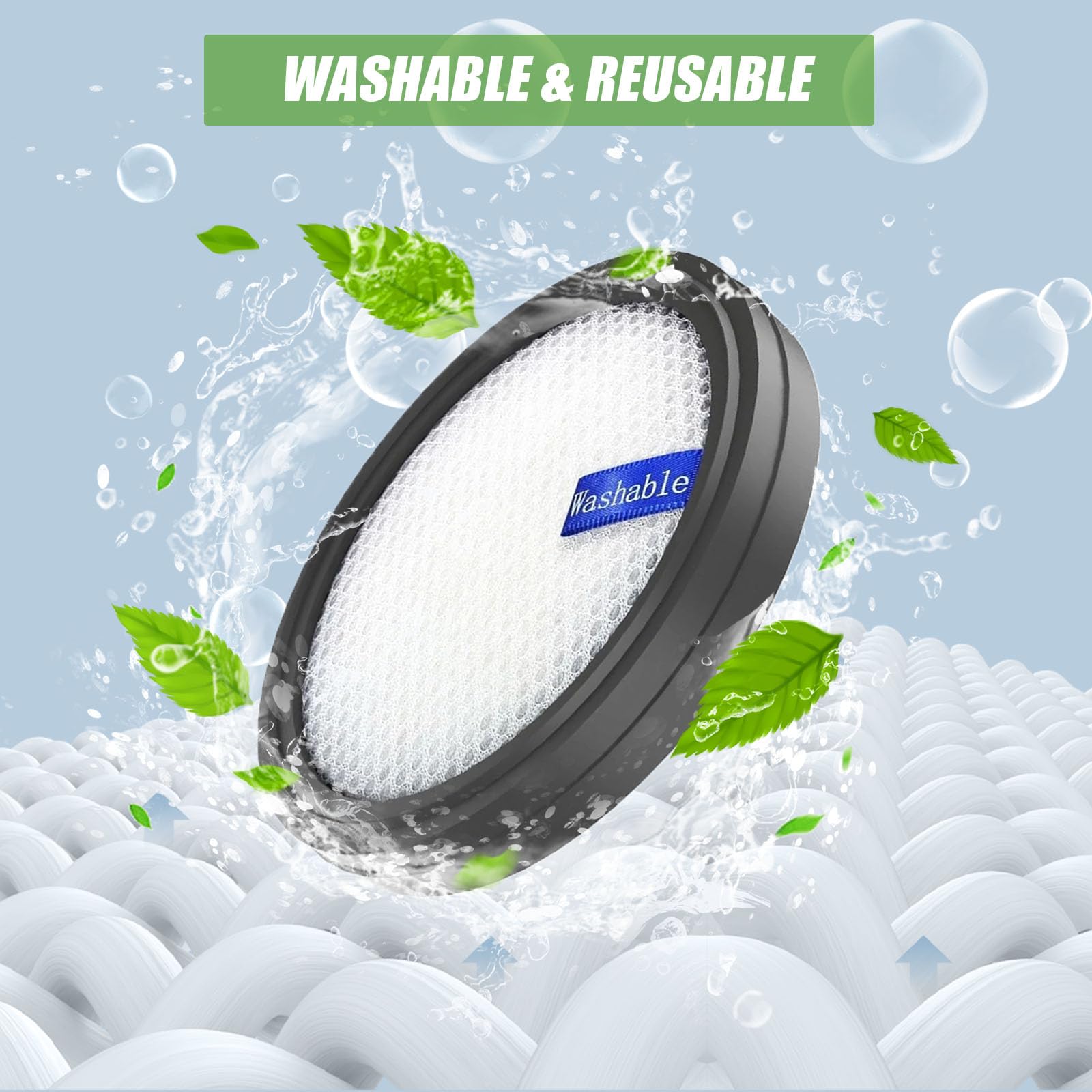x Replacement Filter for PrettyCare W200/W300/W400/P1/P2 Vacuum Cleaner, Washable. - Image 5