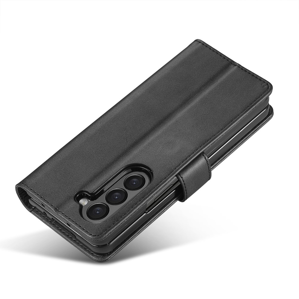 Compatible with Samsung Galaxy Z Fold6 5G Phone Case Cover with Kickstand - Black - Image 2