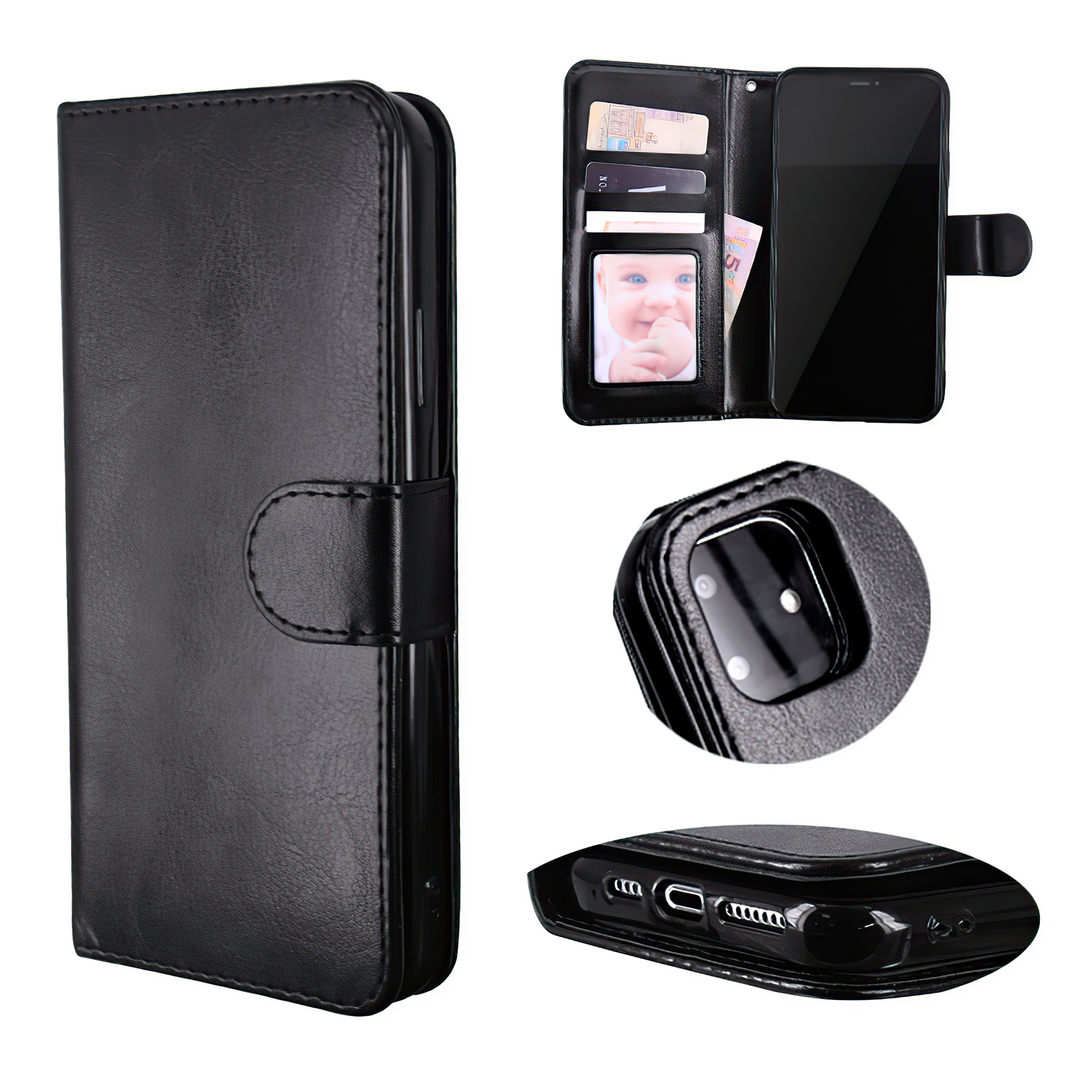 iPhone 12 - Leather Case / Protection Pink - Image 2