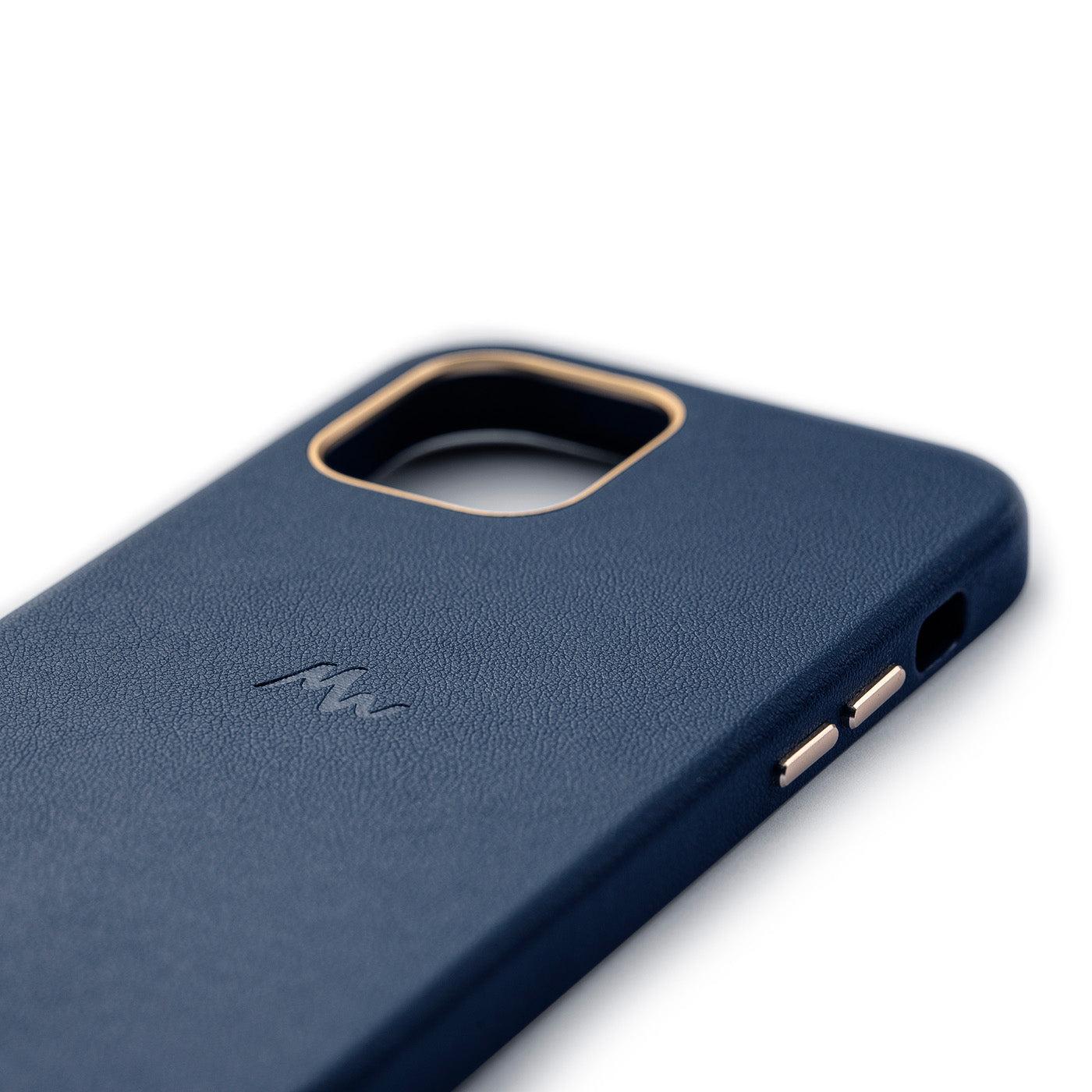 iPhone 12 / 12 Pro - MagSafe Leather Mobile Case - Marie Wolt Blu Blue iPhone 12/12 Pro - Image 1