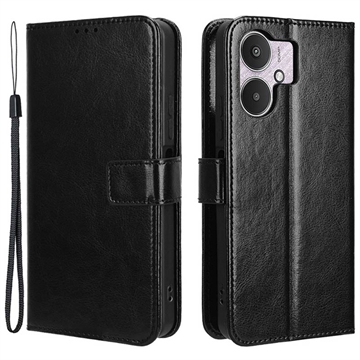 Xiaomi Redmi 13C 5G/Poco M6 Wallet Case with Magnet... Black Black black - Image 1