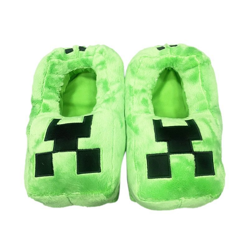Minecraft Slippers Green Sizes 20-36 - Image 1