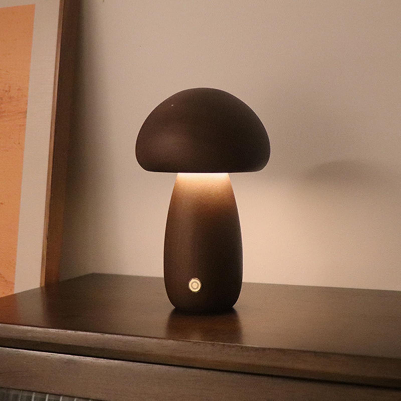 Mushroom Lamp with Remote Control Night Light for Bedroom Indoor Outdoor Table Desk USB Rechargeable - Image 4