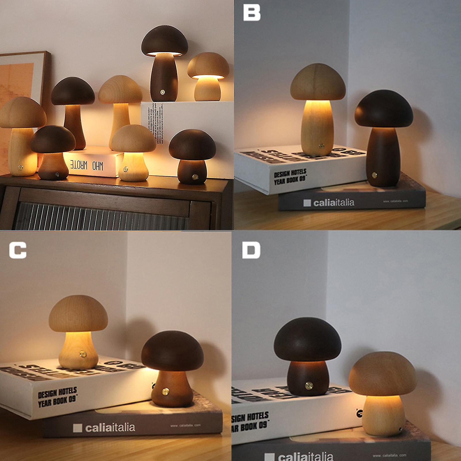 Mushroom Lamp with Remote Control Night Light for Bedroom Indoor Outdoor Table Desk USB Rechargeable - Image 5