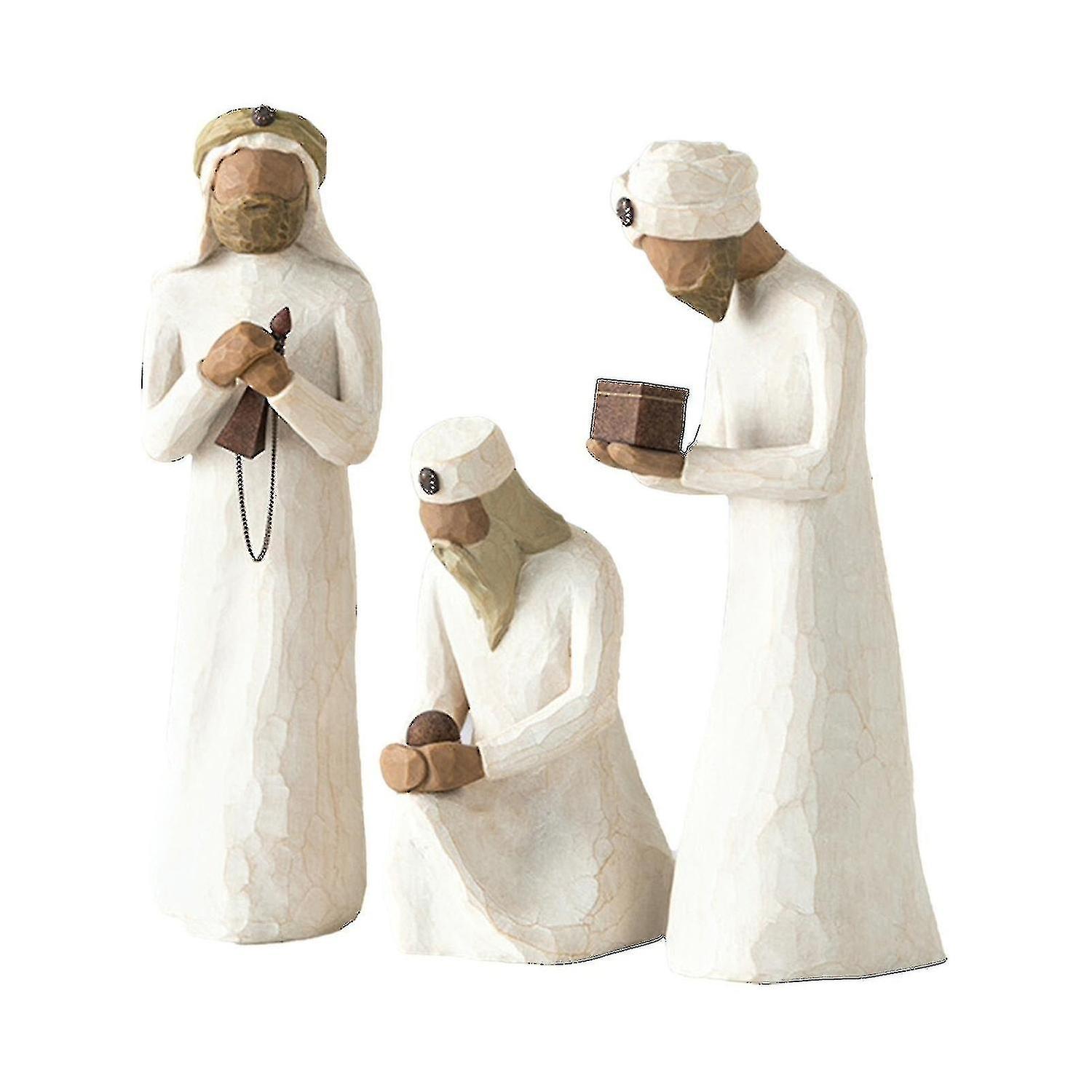 Willow Tree Three Wise Men Nativity Figurine Set Hand Painted Sculpture 26027 - Image 1