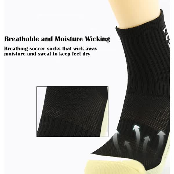 Kids Soccer Socks Non-Slip Hospital Grip Athletic Socks - Image 2