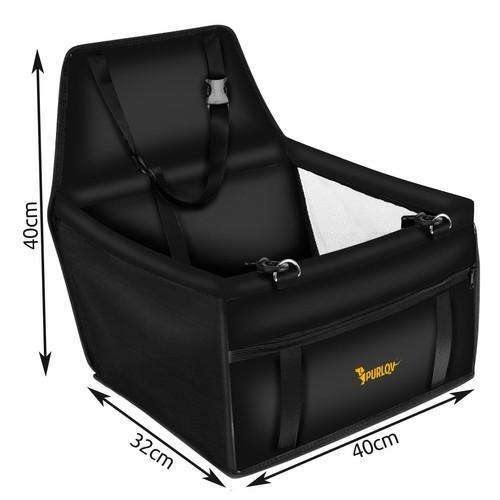 Pet Car Seat for Dogs and Cats - Black - Image 4