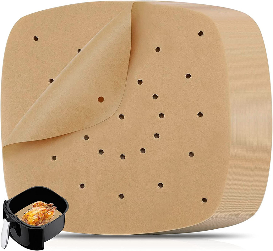 Air Fryer Baking Paper 100-Pack, White, 20 cm Sheets - Image 1