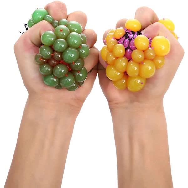 Stress Balls 4-Pack Mesh Textured for Adults Kids Therapy Squeeze - Image 4