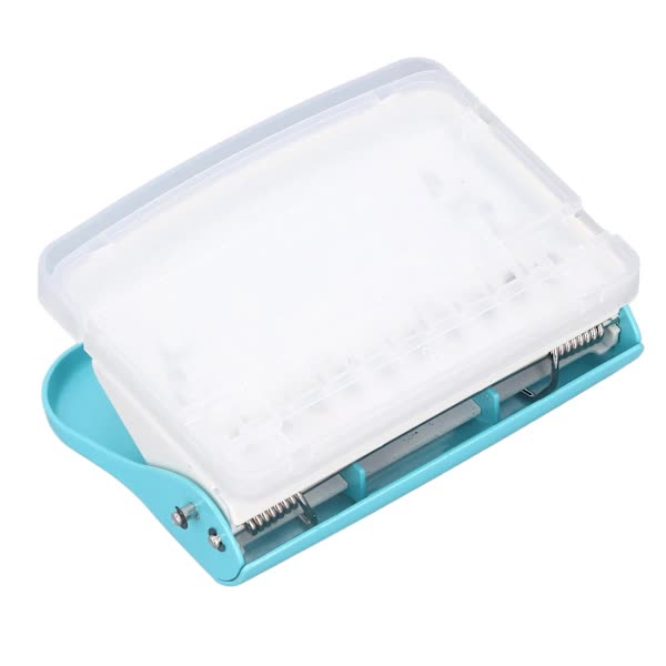 Handheld Portable Spiral Binding Machine for A4 A5 A6 A7 Paper, Round Hole Punch, Light Blue for School and Home Use - Image 3