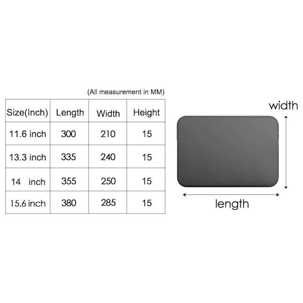 Grey 14 inch Laptop Case Compatible with Various Brands - Image 8