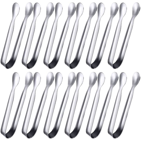 Small Stainless Steel Serving Tongs 12 Pack - Mini Sugar Tongs, Ice Tongs Compatible with Various Brands - Image 1