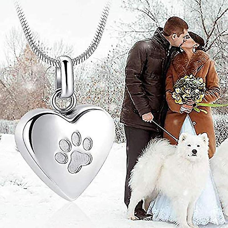 Pet Memorial Jewelry Heart Shaped Cremation Necklace for Ashes - Image 4
