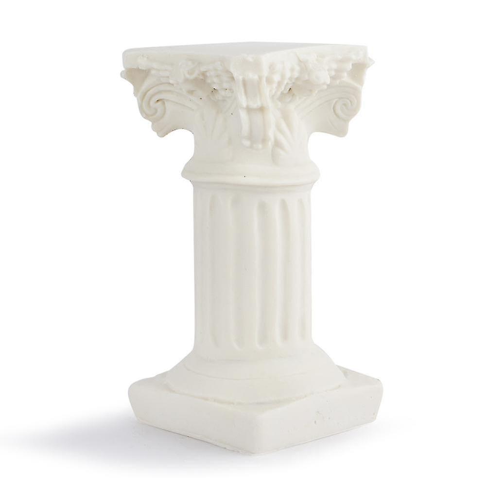 White Roman Pillar Greek Pillar Statue Indoor and Outdoor Modern Style Mini Resin Decoration (1 pc, white) - Image 4