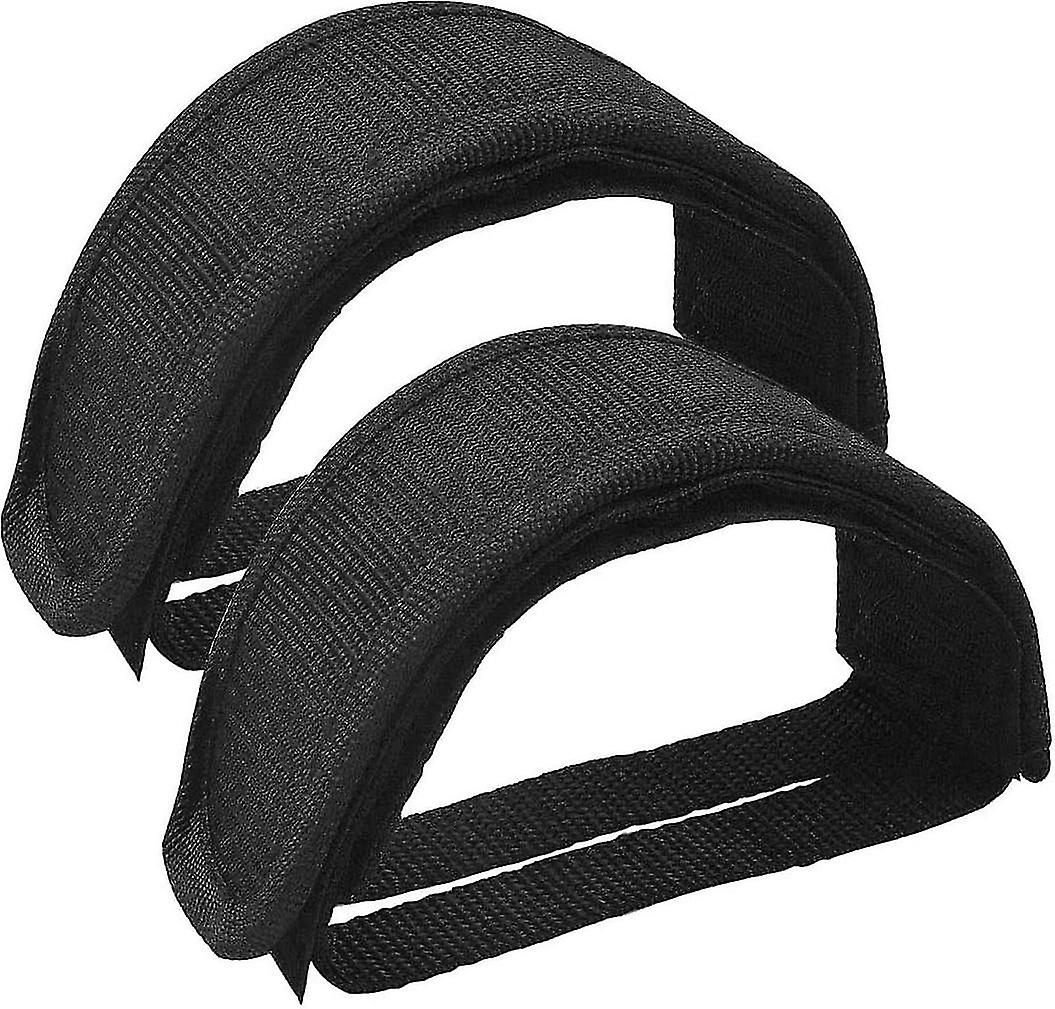 1 Pair Universal Bicycle Pedal Straps, Adjustable Non-Slip Double Adhesive Pedal Toe Clips Nylon Pedal Straps, Bicycle Pedal Accessories - Image 1