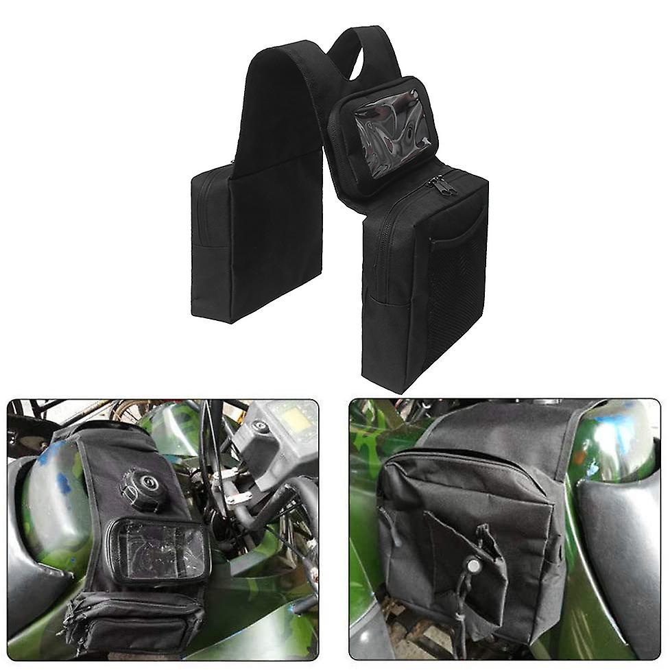 ATV UTV Motorcycle Tank Saddle Bag with Waterproof Phone Storage Compatible with ATV UTV Models - Image 5