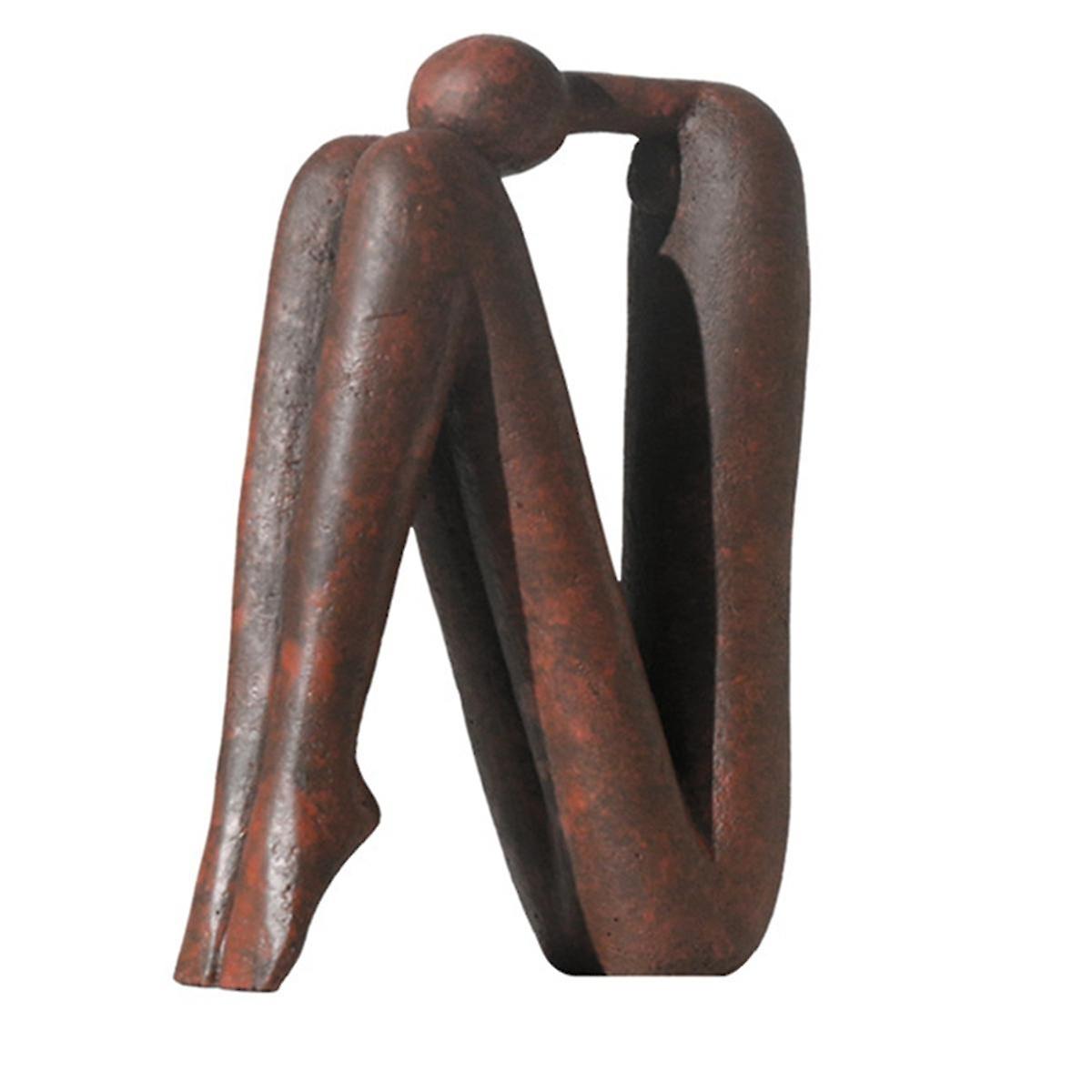 Heavy Duty Decorative Bookends for Shelves and Office Desks Brown - Image 1