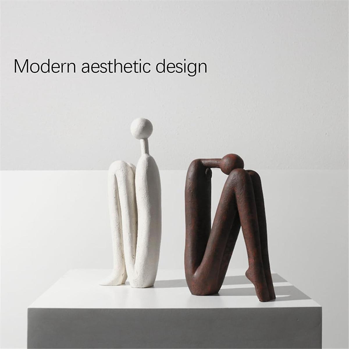Heavy Duty Decorative Bookends for Shelves and Office Desks Brown - Image 3