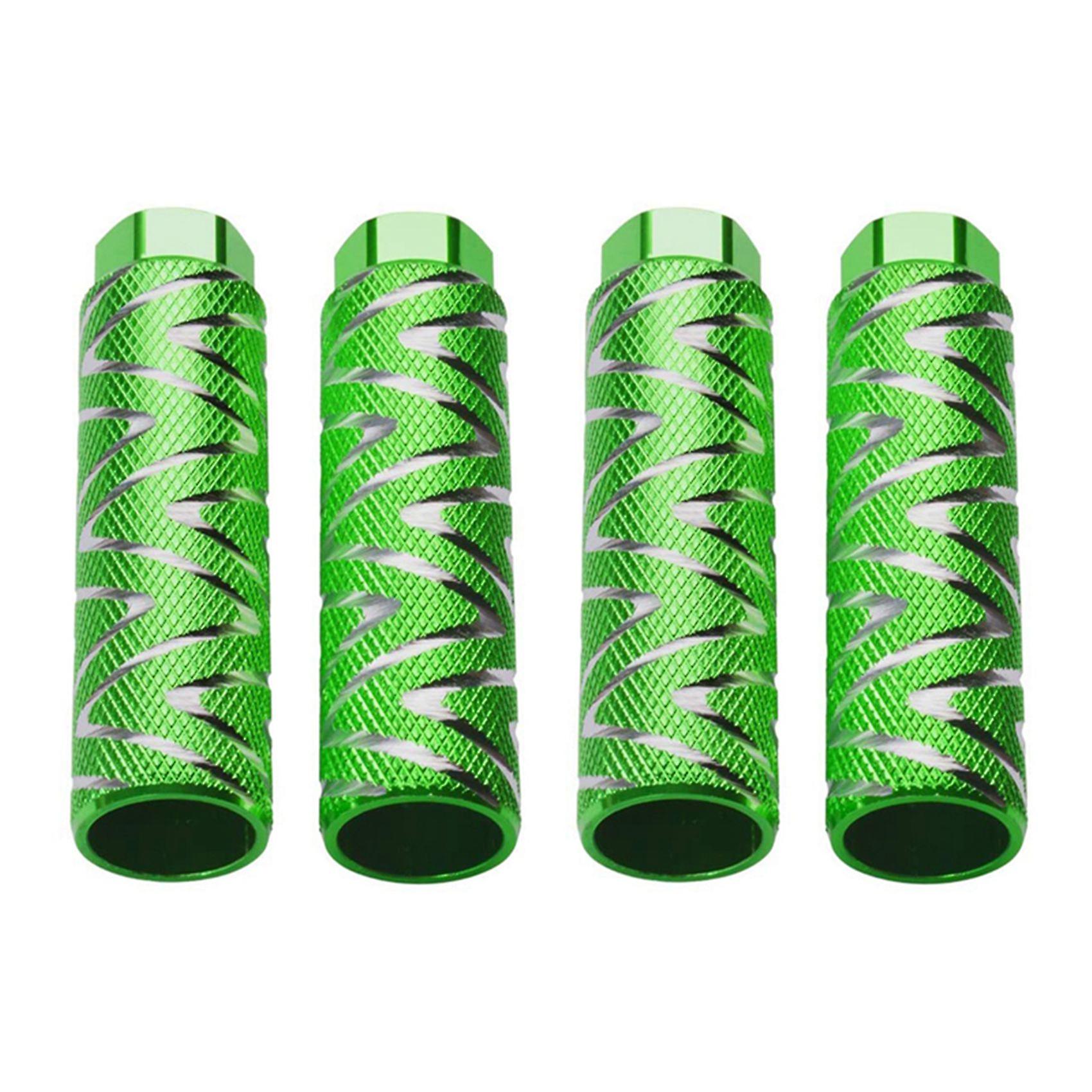 Aluminum Alloy Bicycle Cleats BMX Pedals, Fits 3/8 Inch Axles, 4pcs Rear Pedals - Image 1