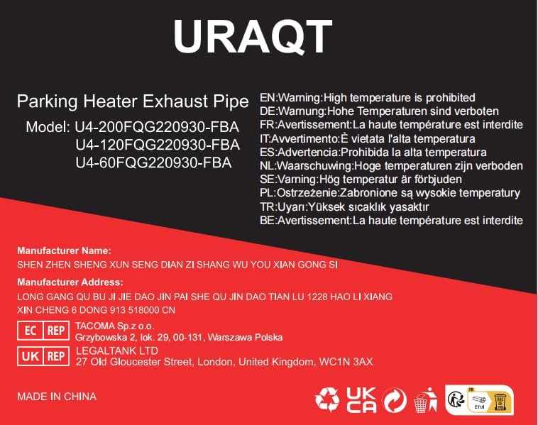 Exhaust Pipe for Parking Heater 60cm Stainless Steel with 2 Clamps Compatible with Diesel Heaters - Image 8