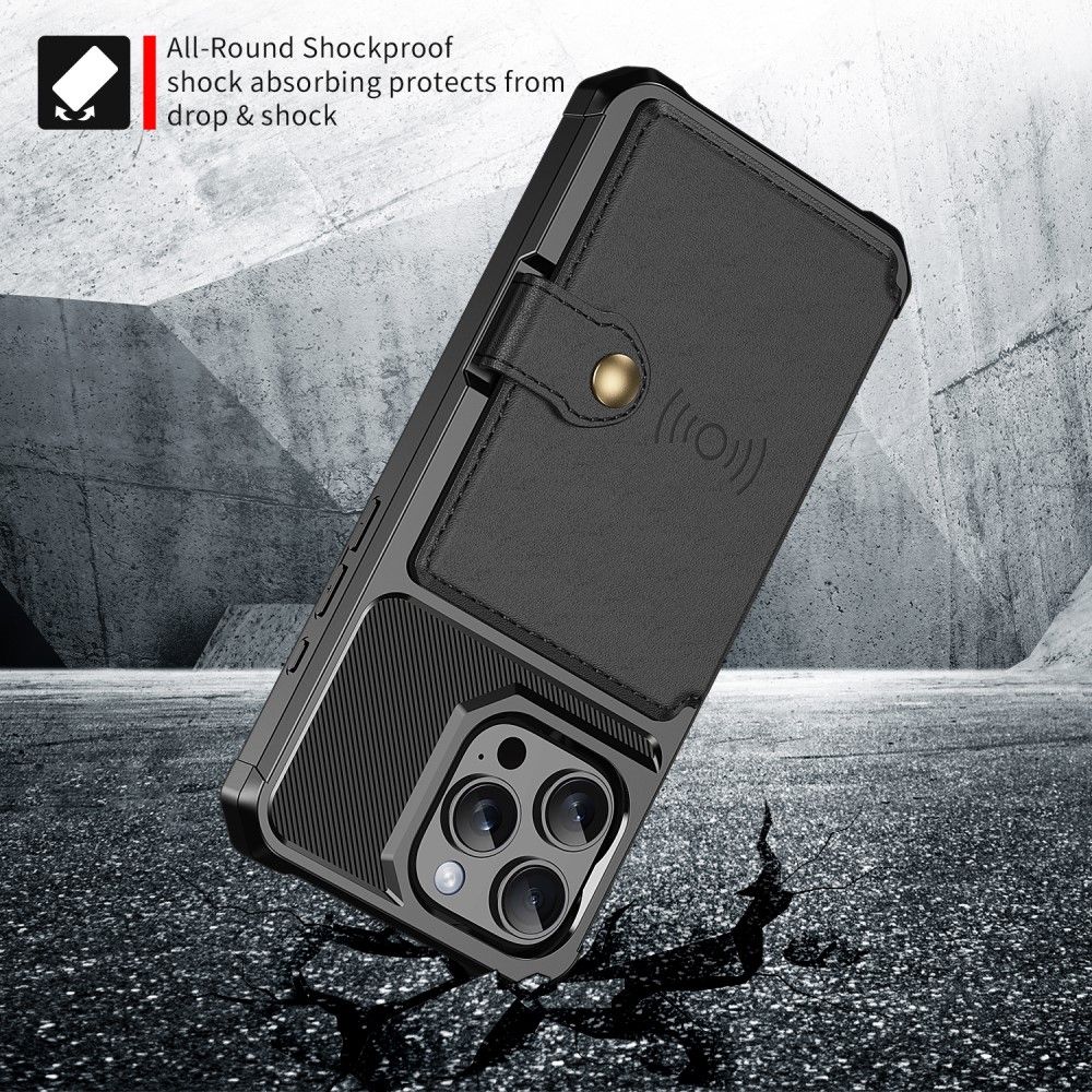 iPhone 16 Pro Case with Card Slot Black 82 - Image 8