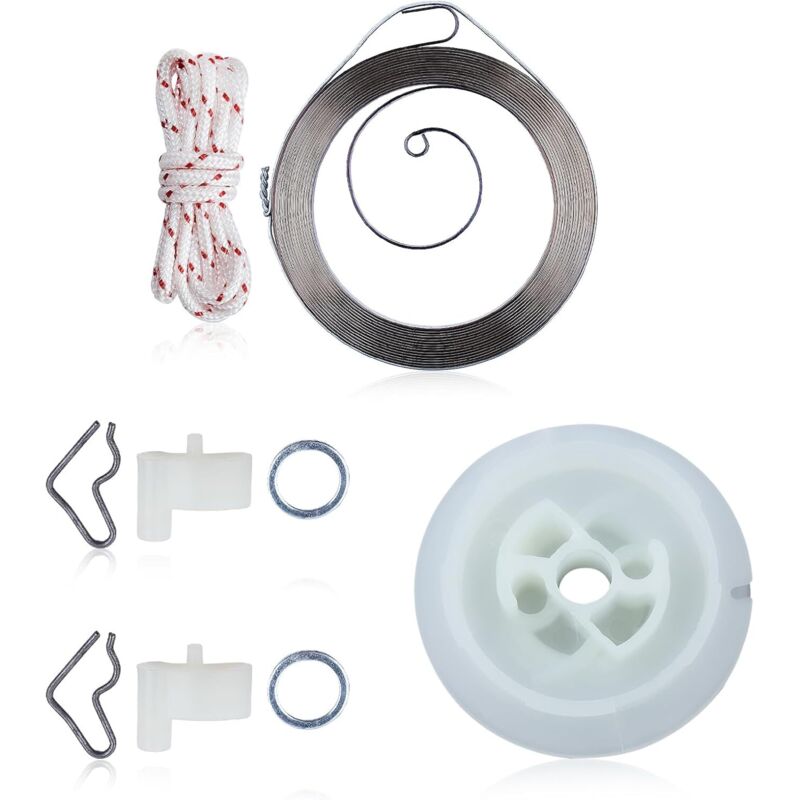 Compatible with Stihl FC55, FS55, FS45, FS46, FS38, HL45 Trimmer Starter Cord with Spring and Detent - Image 1