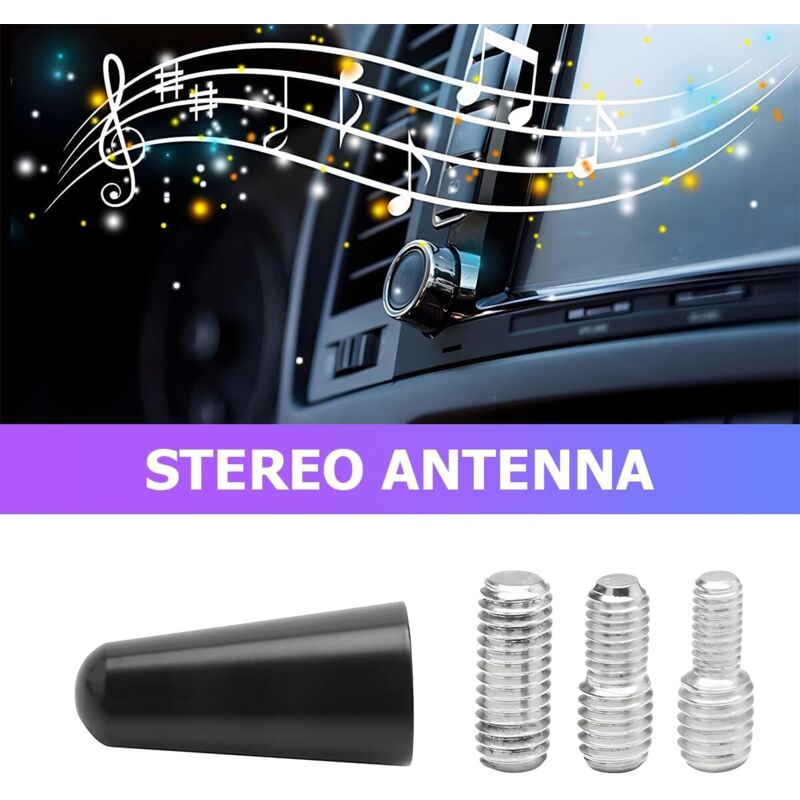 Universal Short Car Antenna 3cm Amplified Rod for Car Radio Stereo Compatible with All Vehicles - Image 4
