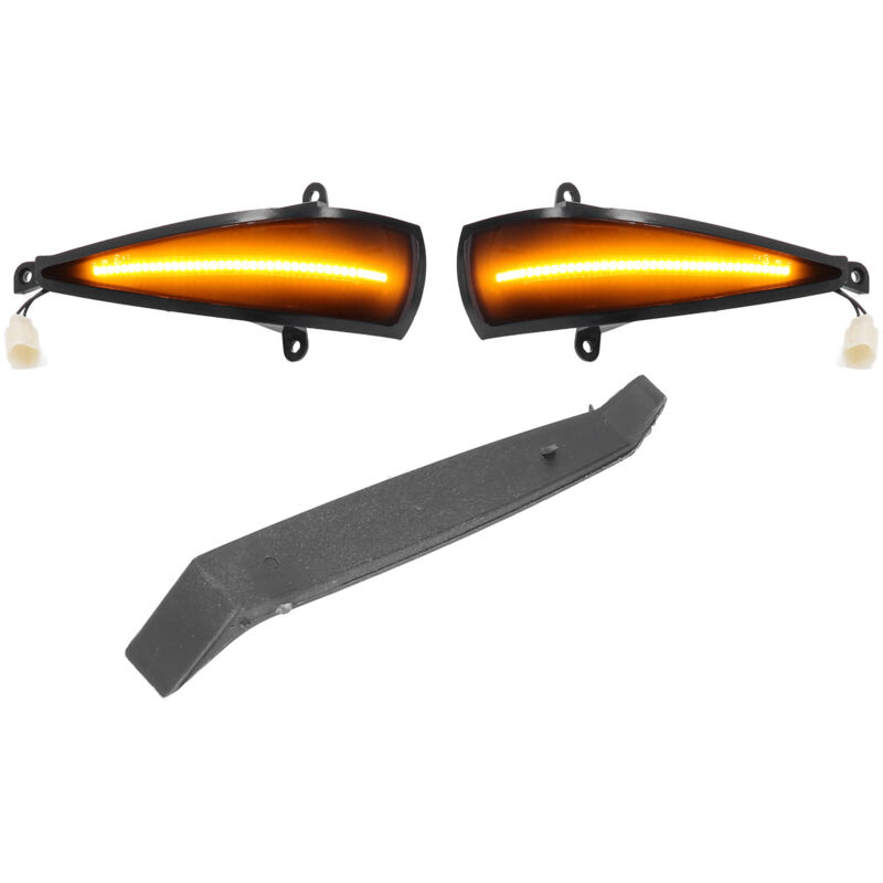2x Dynamic LED Turn Signal Lights Yellow Mirror Mounted For Civic 8th (2005-2011) by DEBUNS - Image 1