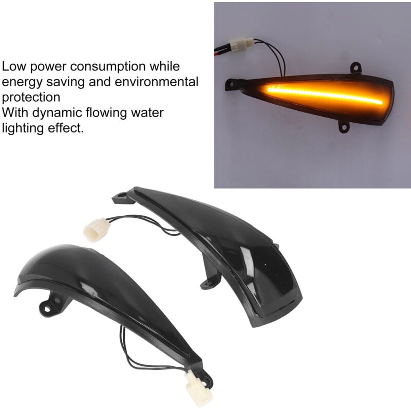 2x Dynamic LED Turn Signal Lights Yellow Mirror Mounted For Civic 8th (2005-2011) by DEBUNS - Image 4
