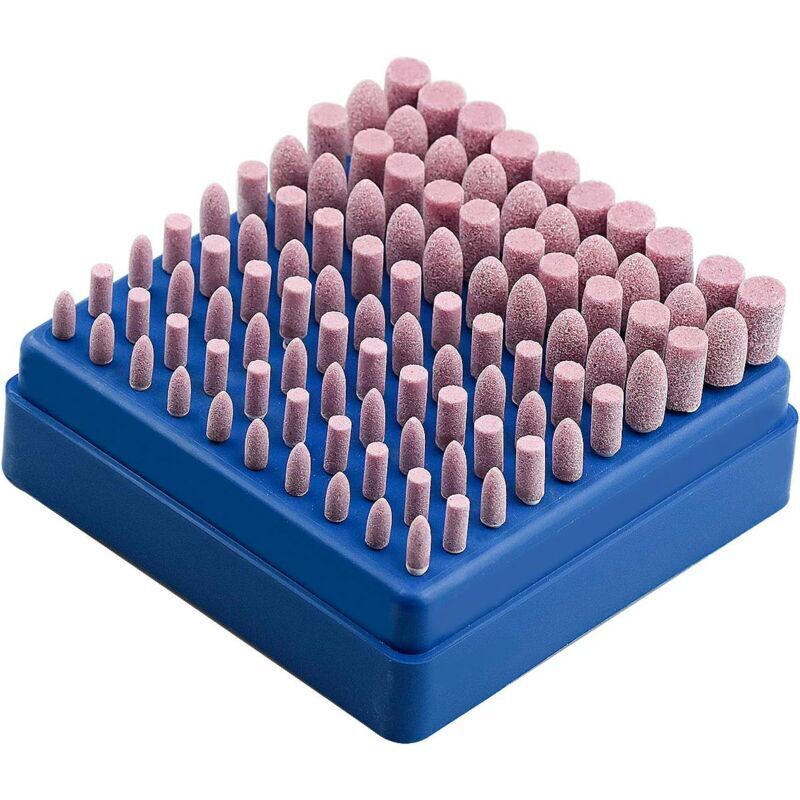 Dremel Rotary Tool Grinding Wheel, 3mm Shank Abrasive Polishing Mounted Stone, 100pcs Compatible with Dremel - Image 1