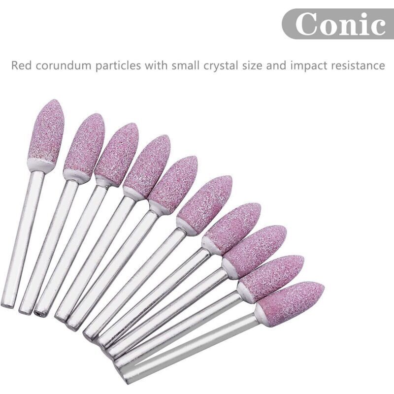 Dremel Rotary Tool Grinding Wheel, 3mm Shank Abrasive Polishing Mounted Stone, 100pcs Compatible with Dremel - Image 2