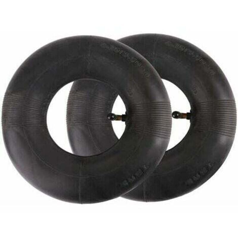2 pcs 4.10/3.50-4 Inner Tube with Valve Stem for Wheelbarrow Lawnmower Stroller Generator Garden Cart..DEBUNS - Image 1