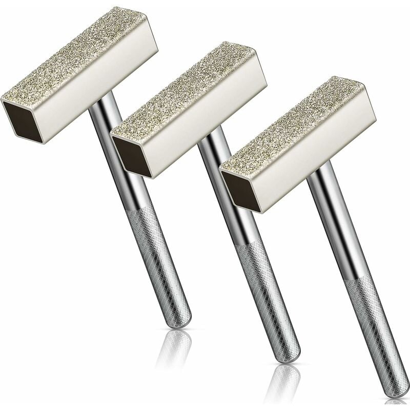 3pcs Diamond Grinding Wheel Sharpeners Silver Sharpening Deburring Wheels Bench Grinder Tool - Image 1